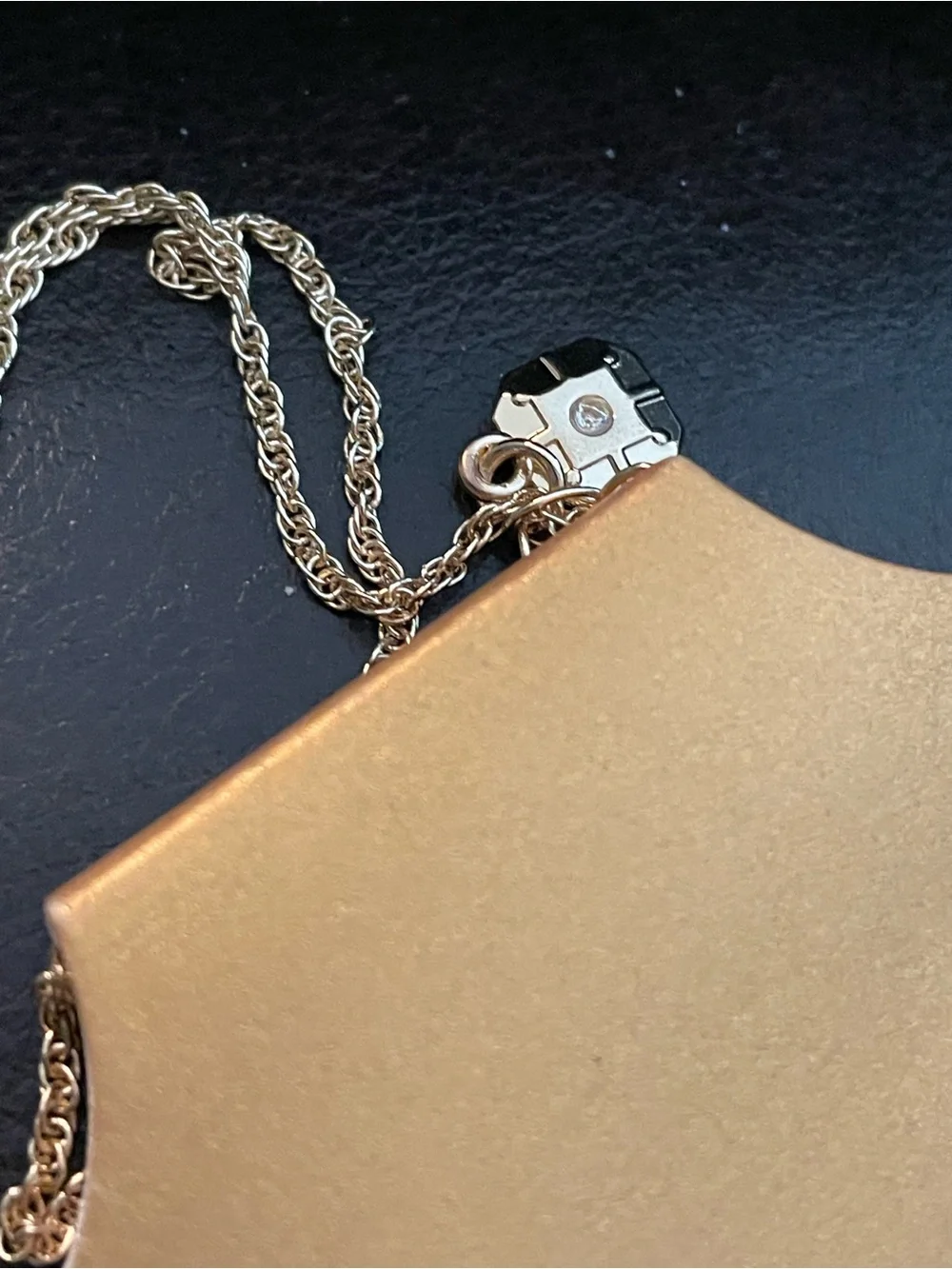 Monet Gold Pearl Pendant Necklace with Crystal Accent nwt